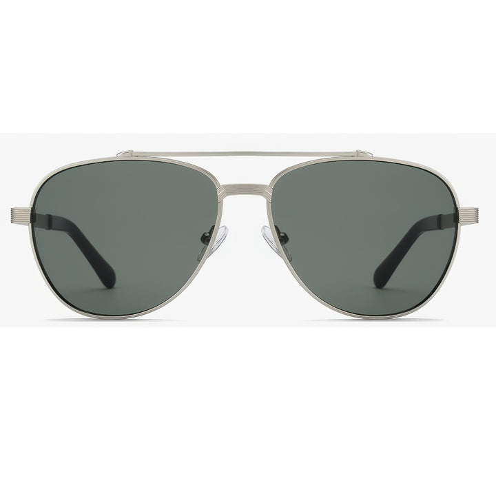Dame solbriller i elegant aviator-design med polariserte linser Luvikno