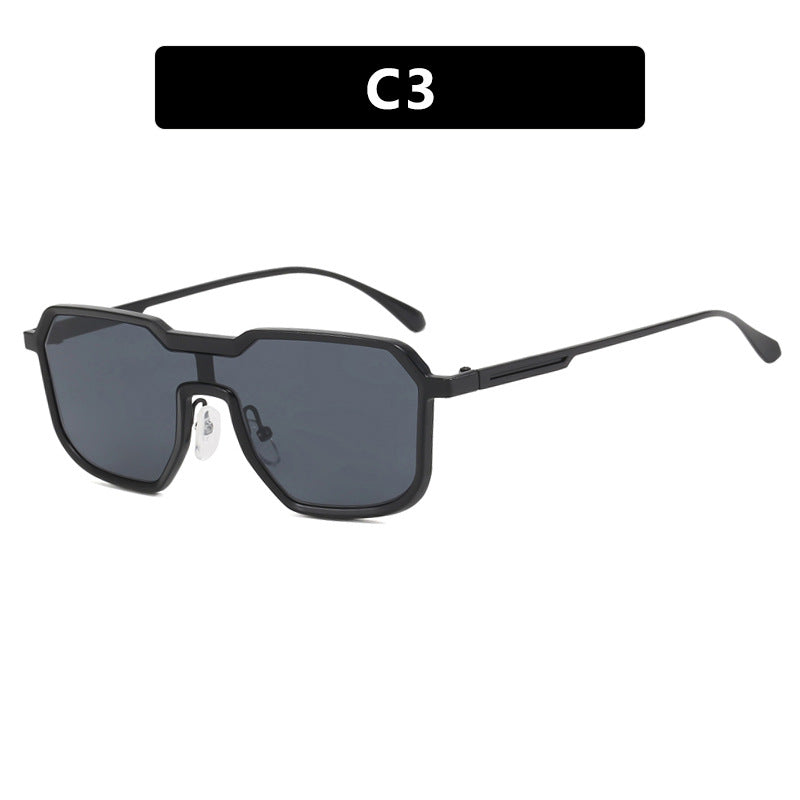 Dame ekstravagant geometrisk solbrille med beskyttende UV-filter Luvikno