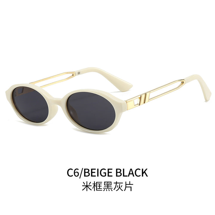 Dame Elegant solbrille i luksuriøst skilpadde-design med gullfargede metallakenter Luvikno