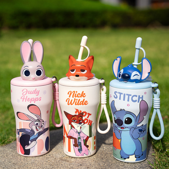 Dame drikkekopp med interaktiv Stitch-lokk Luvikno