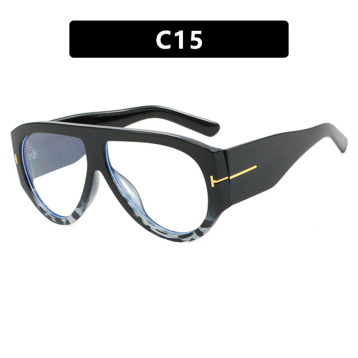 Dame Geometrisk Solbrille med moderne ramme og polariserte glass Luvikno