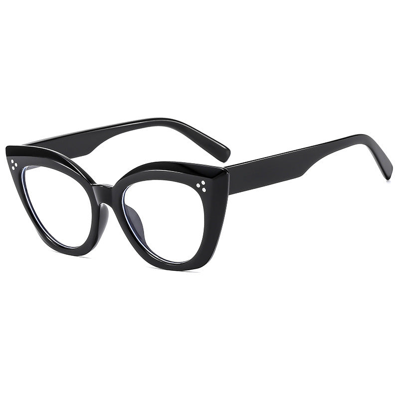 Dame Cat-Eye solbriller med luksuriøse detaljer Luvikno