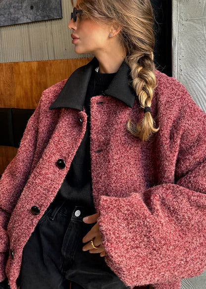 Luvik | Teddy Bouclé Takki - Tyylikäs Ylipitkä Tyyli