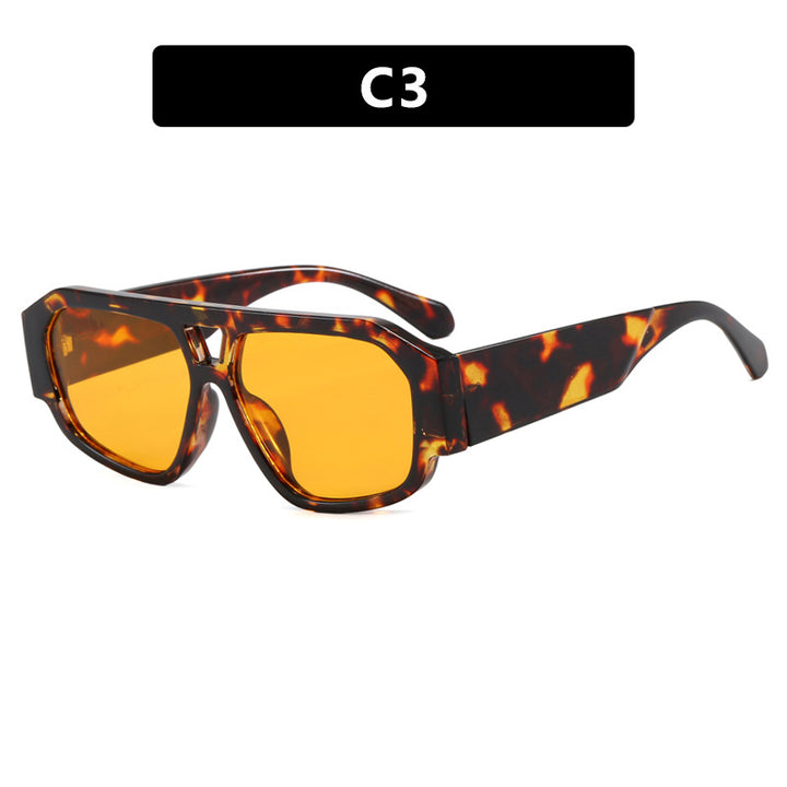 Dame solbrille med iøynefallende oktagon-design og UV-beskyttelse Luvikno