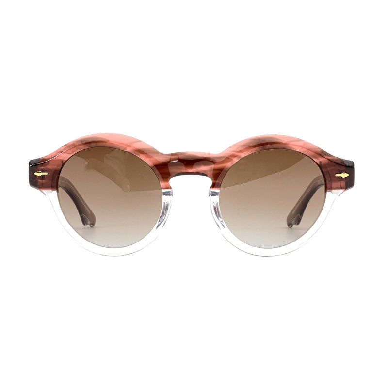 Dame solbrille i elegant retro-design med robust ramme Luvikno