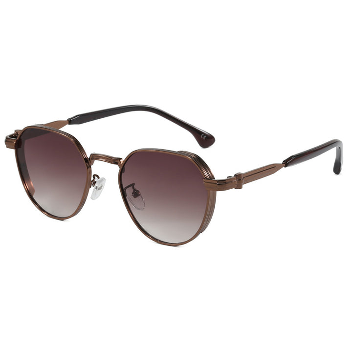 Dame geometrisk solbrille i moderne design Luvikno