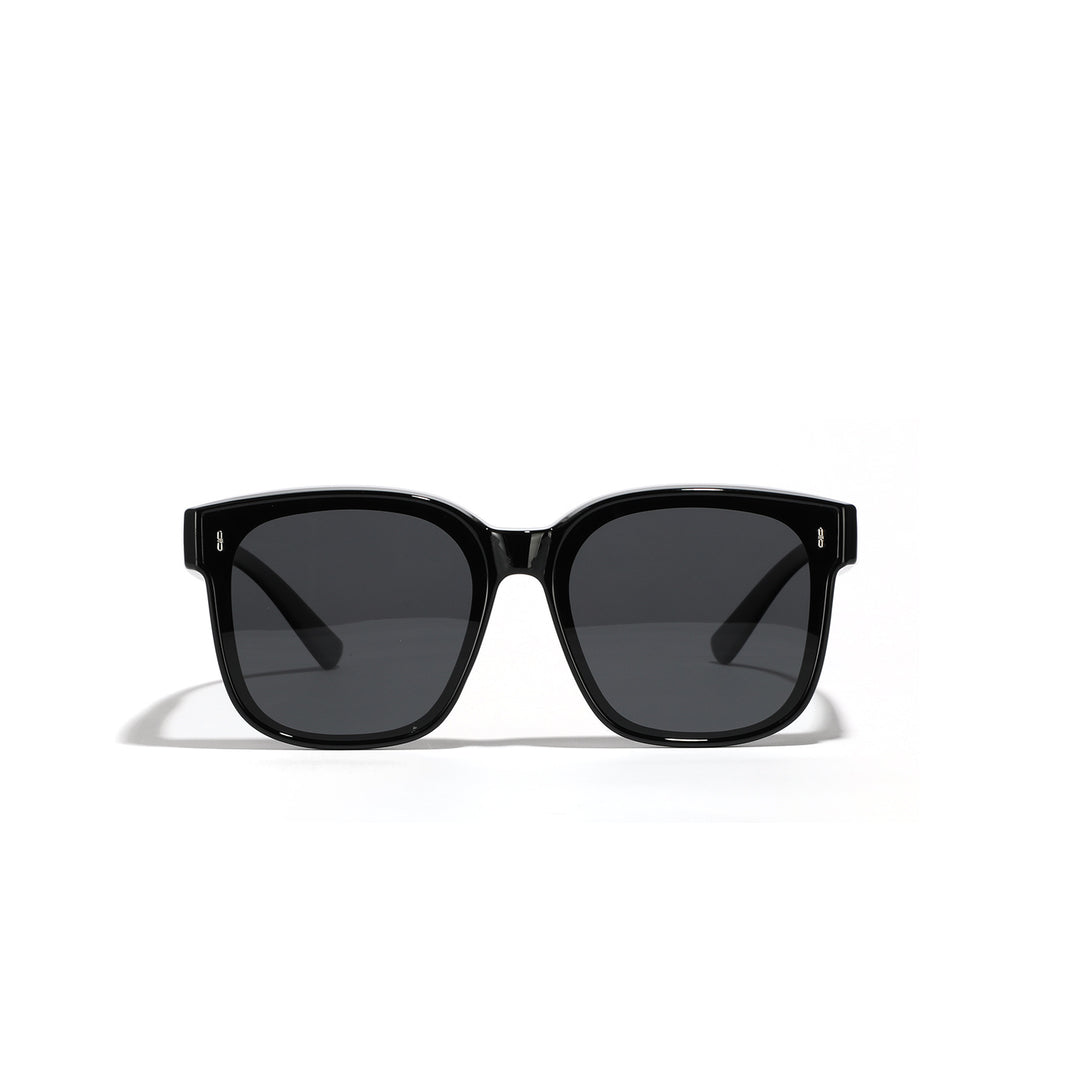 Damer firkantet solbrille med moderne, høyglanset ramme og UV-beskyttelse Luvikno