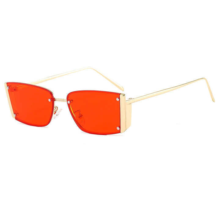 Dame Fashionable solbriller med ekstravagant geometrisk ramme Luvikno