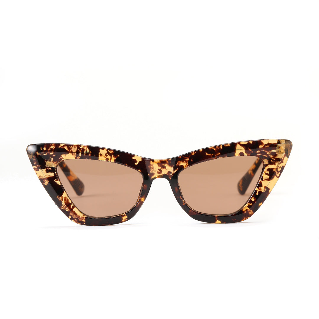 Dame Cat-Eye solbriller med moderne og elegant design Luvikno