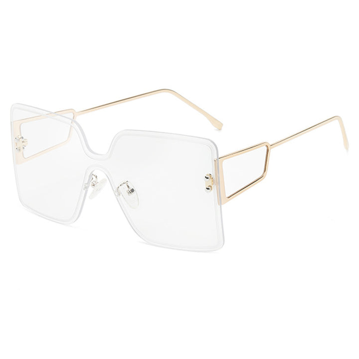 Dame oversized Geometrisk Solbrille Luvikno