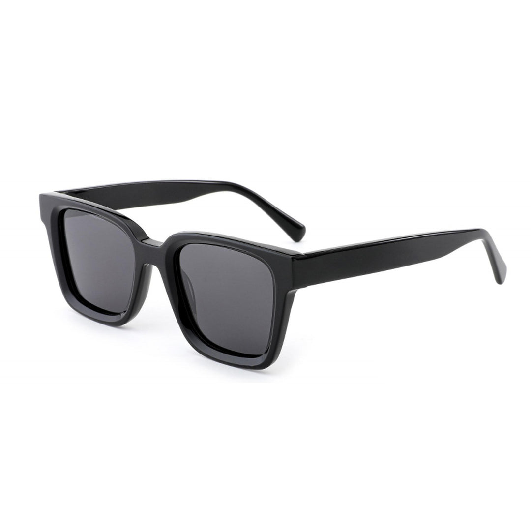 Dame moteriktig solbrille i kvadratisk design med polariserte linser Luvikno