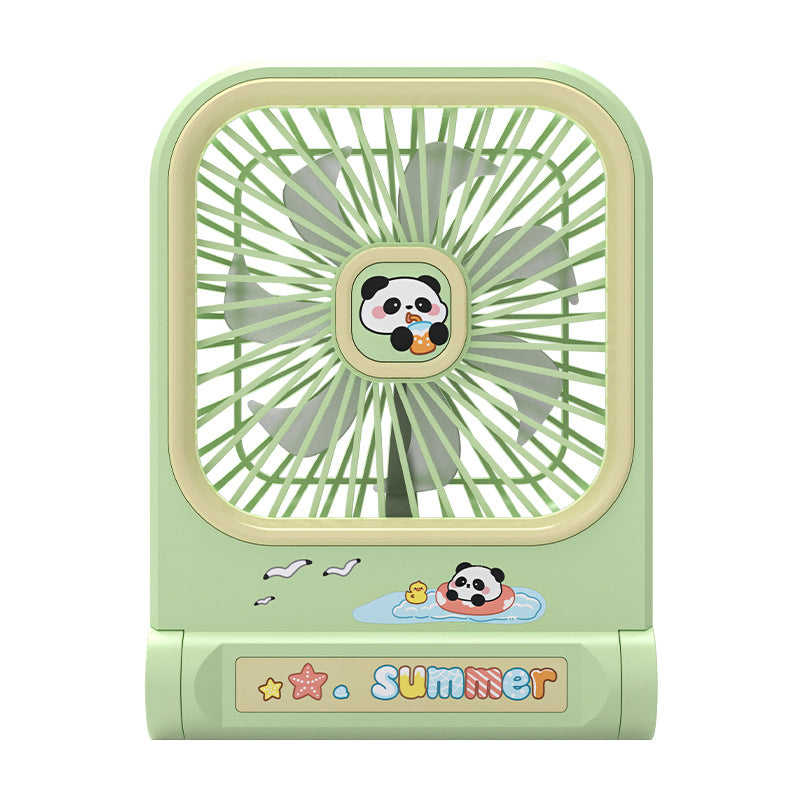 Dame Bærbar Mini-Vifte i leken Panda-design Luvikno