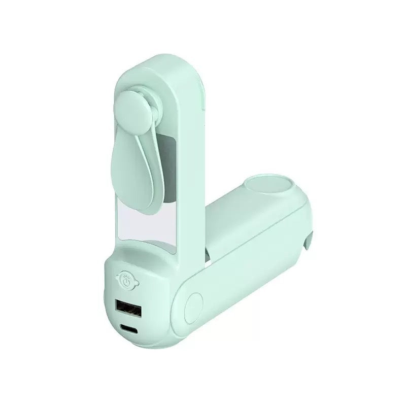 Kvinne Bærbar USB Vifte med Fleksibel Montering Skanto