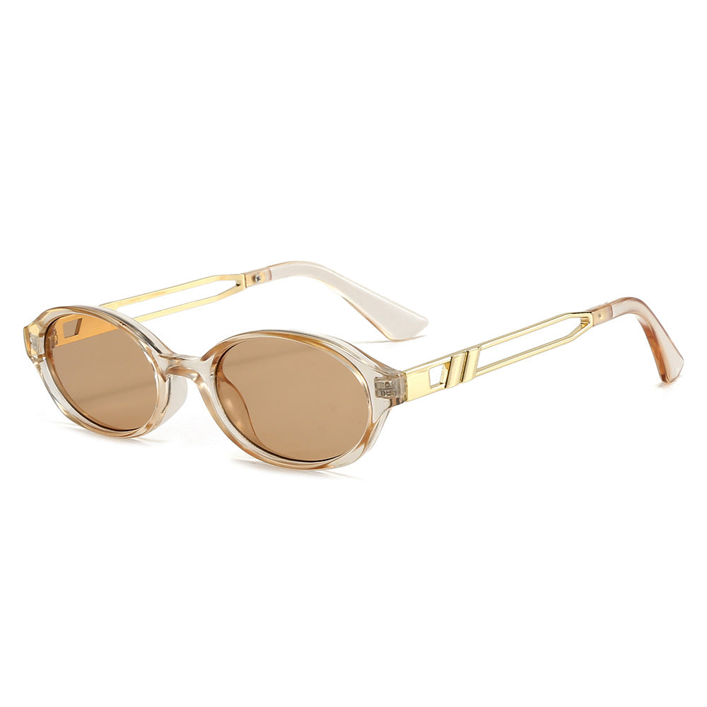 Dame Elegant solbrille i luksuriøst skilpadde-design med gullfargede metallakenter Luvikno