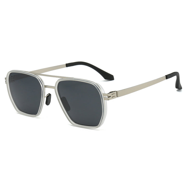 Damer moderne oversized firkantet solbrille Luvikno