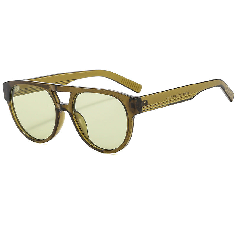 Dame cat-eye solbrille med elegant, robust ramme og UV-beskyttelse Luvikno