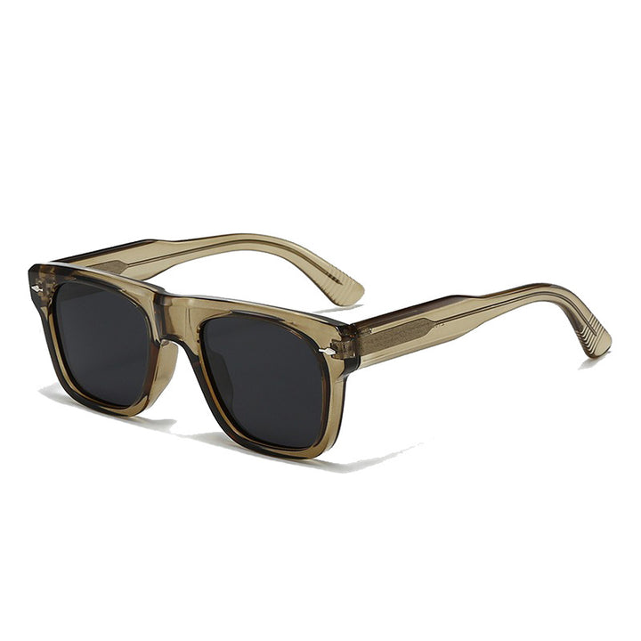 Dame Motefull solbrille i moderne kvadratisk design Luvikno