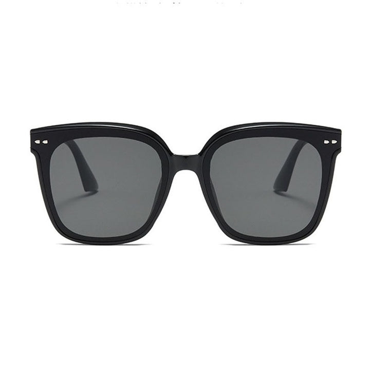 Dame oversized solbrille med moderne, kontrasterende design Luvikno