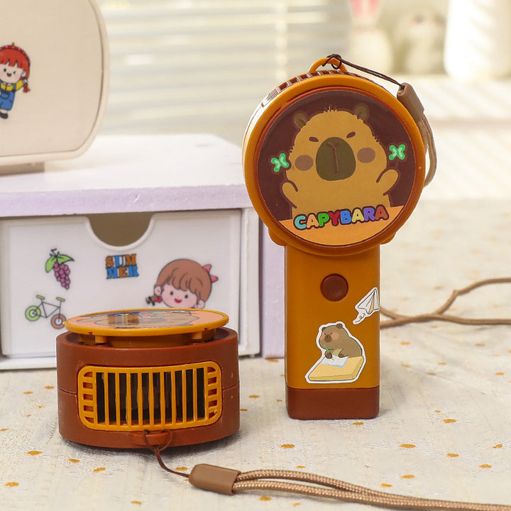 Bærbar Usb Mini Vifte med Kreativt Capybara-design Luvikno
