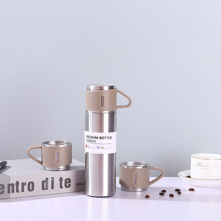 Dame Thermosett med kaffekopper og isolasjonsflaske Luvikno