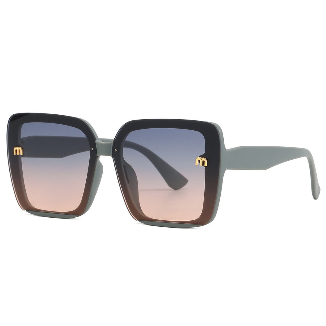 Dame kvadratisk solbrille med elegant ramme Luvikno