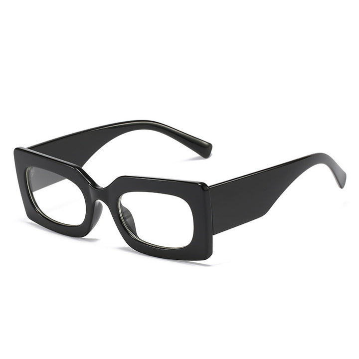 Dame modische solbrille i kantet design Luvikno