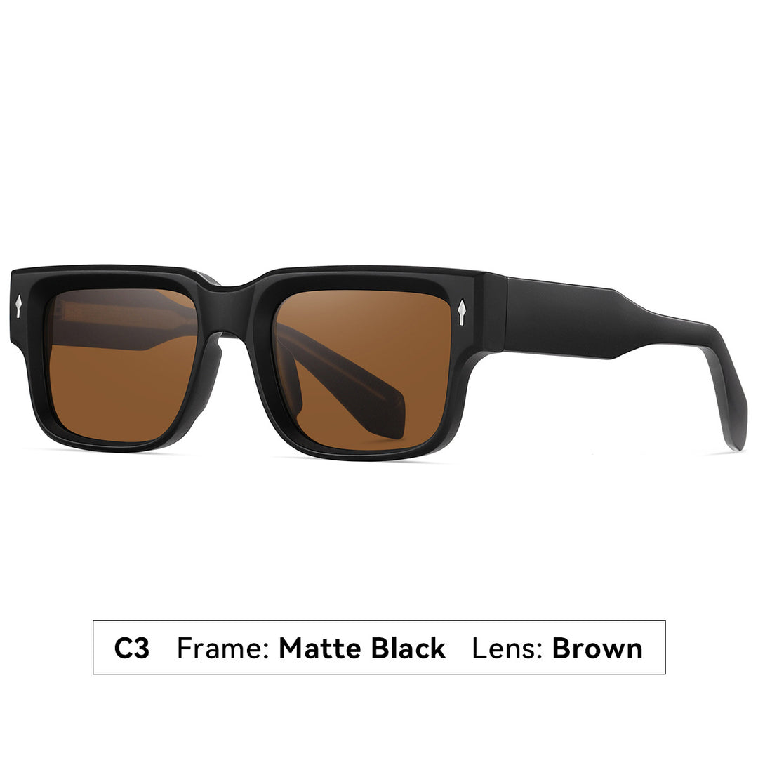 Dame solbrille i moderne, kantet design Luvikno