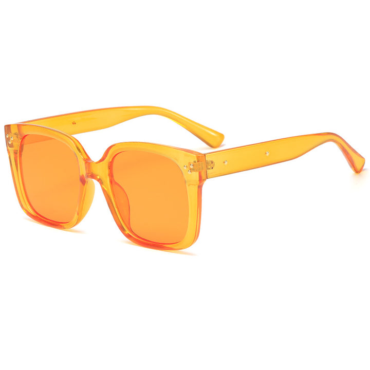 Dame firkantet solbrille med innovativ ramme og UV-beskyttelse Luvikno