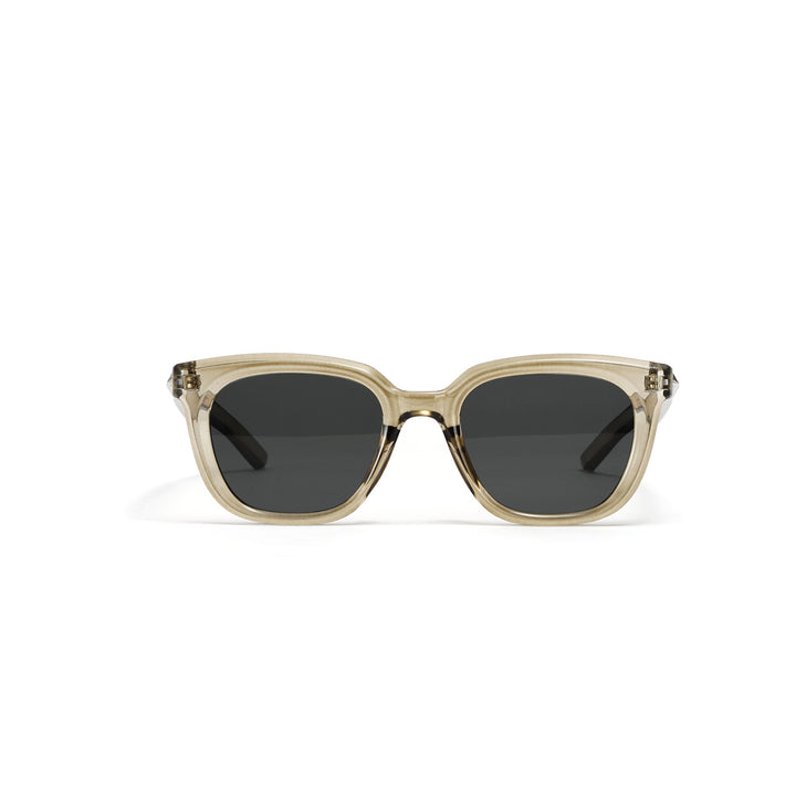 Damer moteriktig transparent solbrille med smal ramme og UV-beskyttelse Luvikno