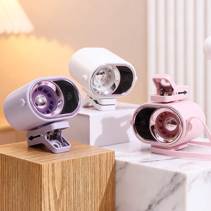 Dames multitasking bordvifte med integrert LED-skjerm og klemfeste Luvikno