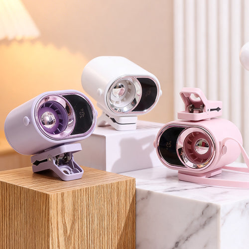 Dames multitasking bordvifte med integrert LED-skjerm og klemfeste Luvikno