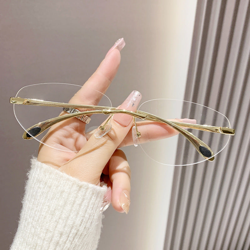 Dame Cat-Eye solbriller med unikt design Luvikno