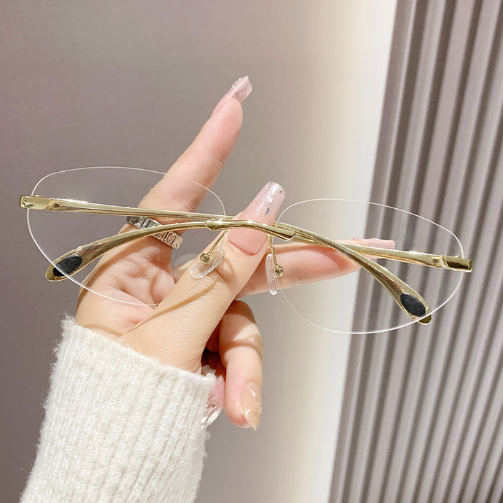 Dame Cat-Eye solbriller med unikt design Luvikno