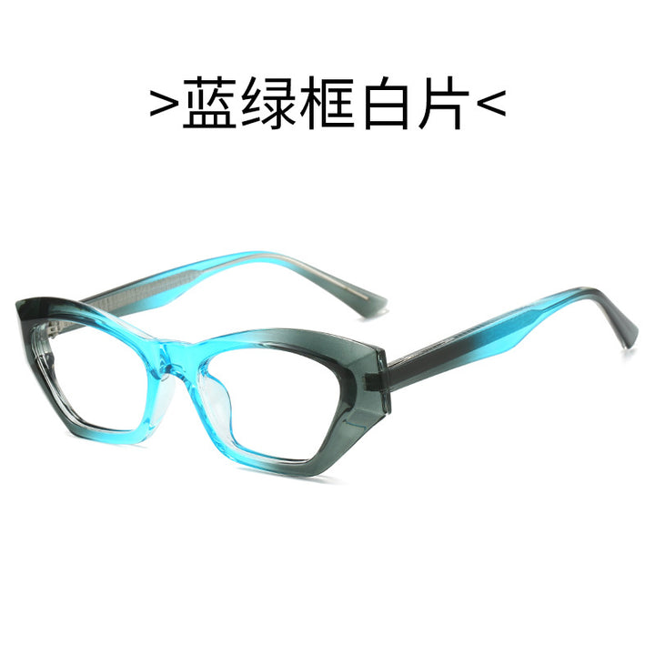 Damer Cat Eye solbriller med moderne transparente detaljer Luvikno