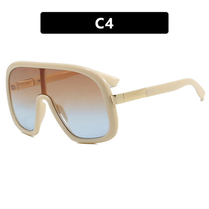 Dame oversized solbriller i elegant retro-design Luvikno