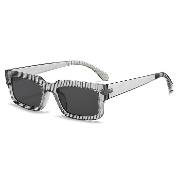 Dame moteriktig solbrille med geometrisk ramme Luvikno
