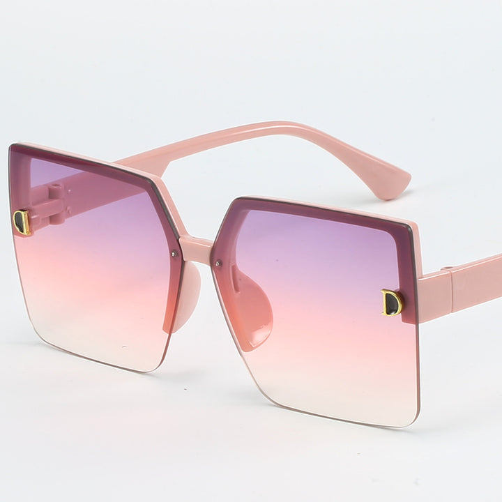 Damer oversized solbrille med høy kvalitet gradient Luvikno