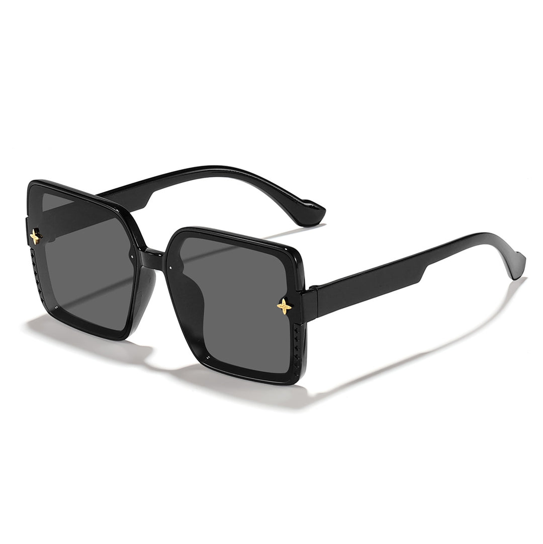 Dame kvadratisk solbrille med høykvalitets rammedesign og UV-beskyttelse Luvikno