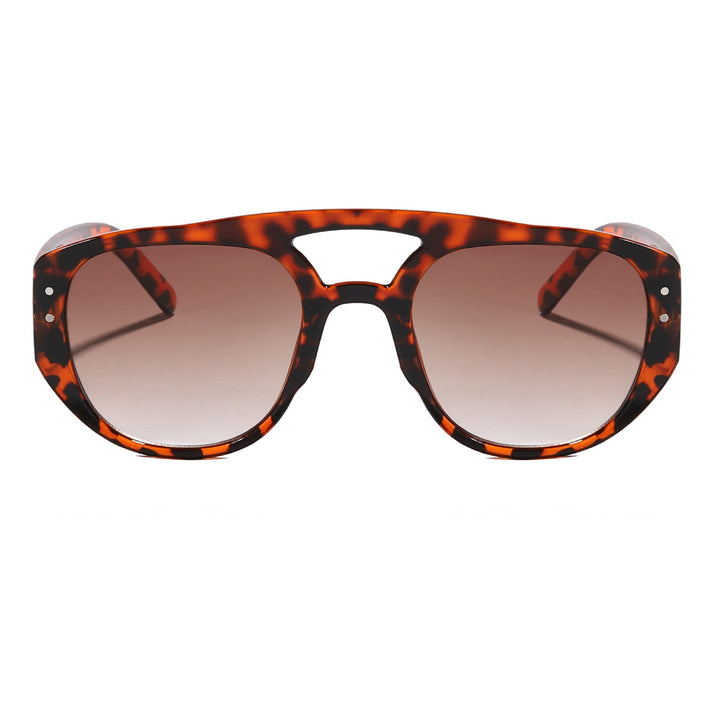 Dame oversized solbrille med moderne, strukturert ramme Luvikno
