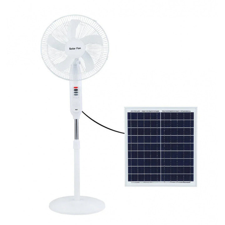 Unisex Solarbetrift Stående vifte med justerbar vinkel og effektive vifteblader Luvikno