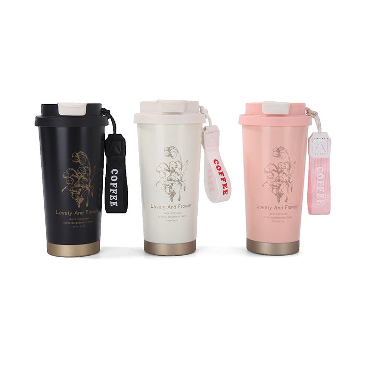 Dame elegant og isolert To-Go drikkekopp Luvikno