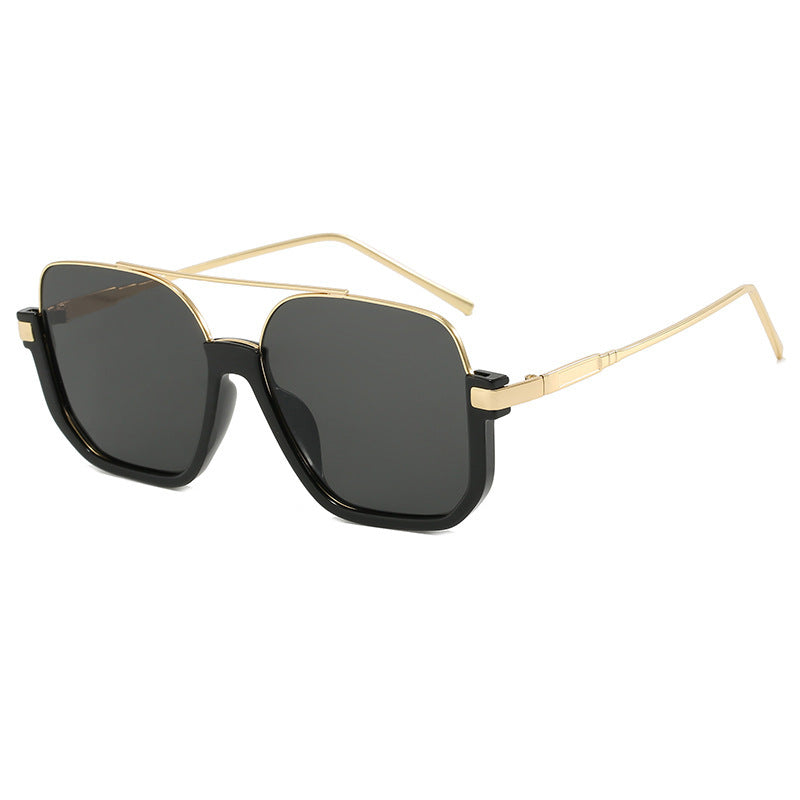 Dame Motek solbrille med buet metallramme og UV-beskyttelse Luvikno