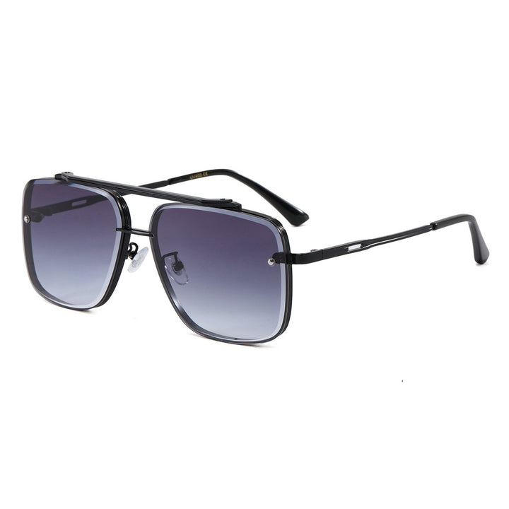 Damer elegant kvadratisk designer solbrille Luvikno