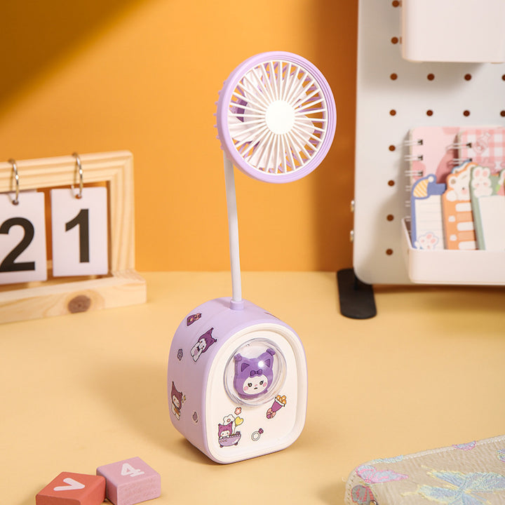 Unisex Kreativ Mini USB-Ventilator med LED-Lys Luvikno