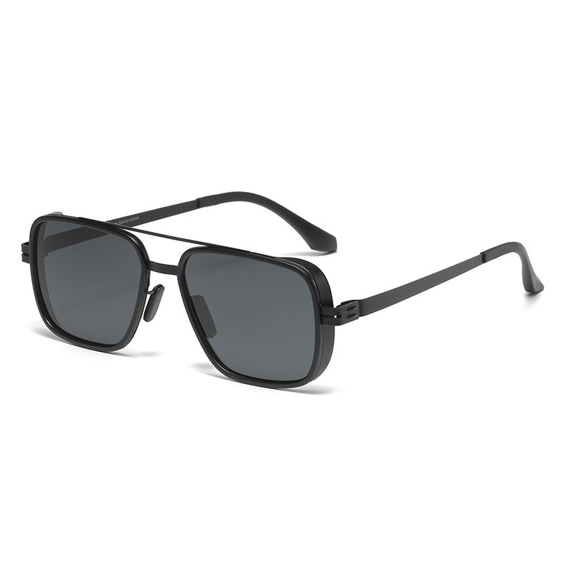 Herre premium solbrille i moderne kvadratisk design Luvikno