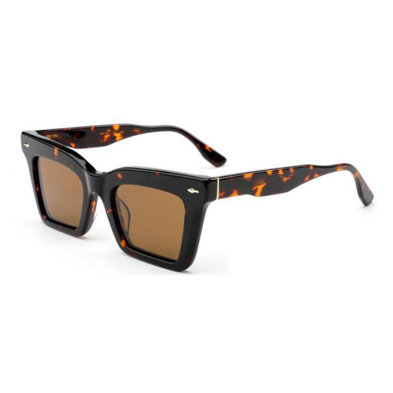 Dame firkantet solbrille med trendy design Luvikno