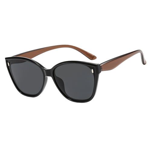 Dame Cat-Eye solbriller med beskyttende UV-filter og stilfull ramme Luvikno