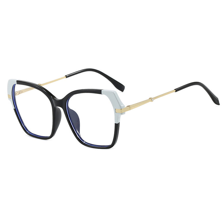 Dame kvadratisk solbrille med elegant metallramme og beskyttende UV-filter Luvikno