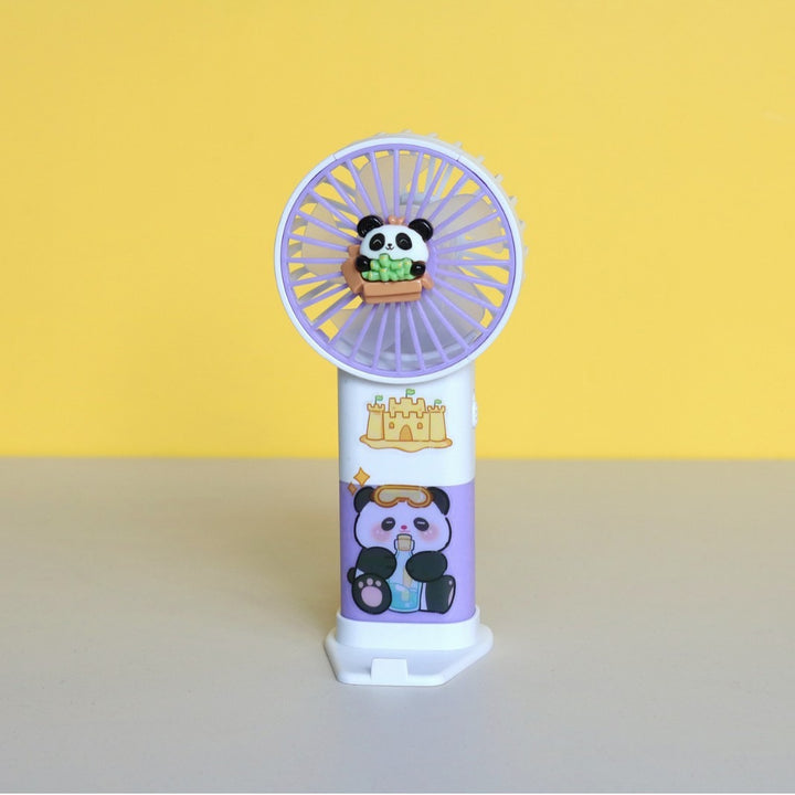 Unisex Bærbar Håndvifte i søtt Panda-design Luvikno