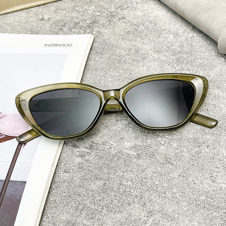 Dame Cat-Eye solbriller med UV-beskyttelse og robust ramme Luvikno